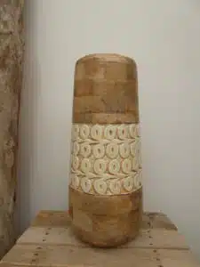 Vase bois de mangue sable H2o