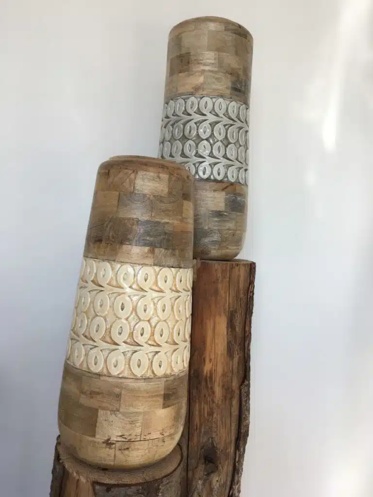 Collection vases bois