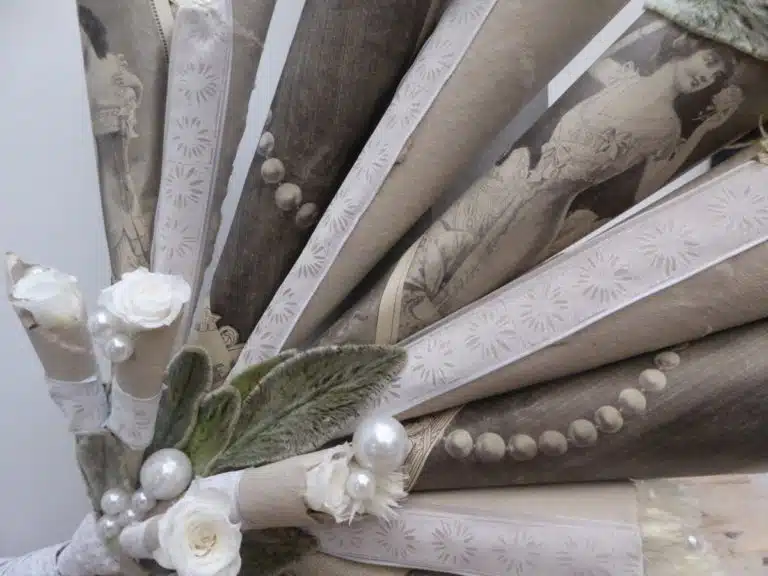 Bouquet de mariée éventail original