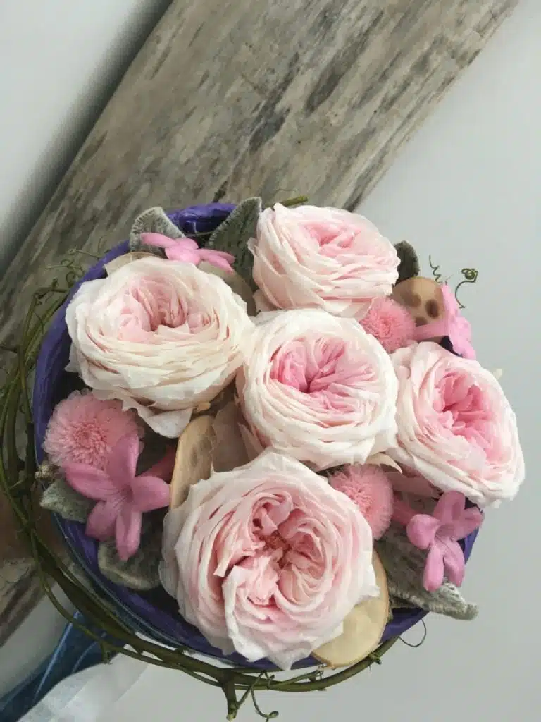 Bouquet romantique rond
