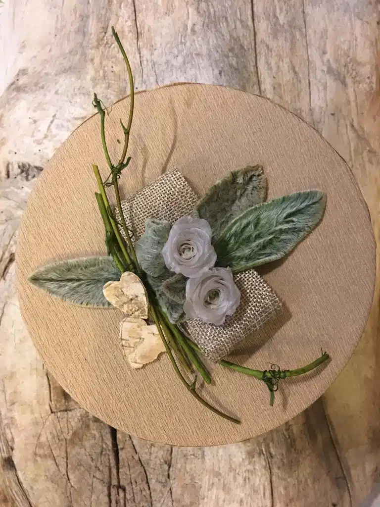 Boite fleurs décorative