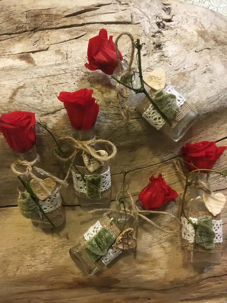 Rose éternelle Bouteille Yann-H2o