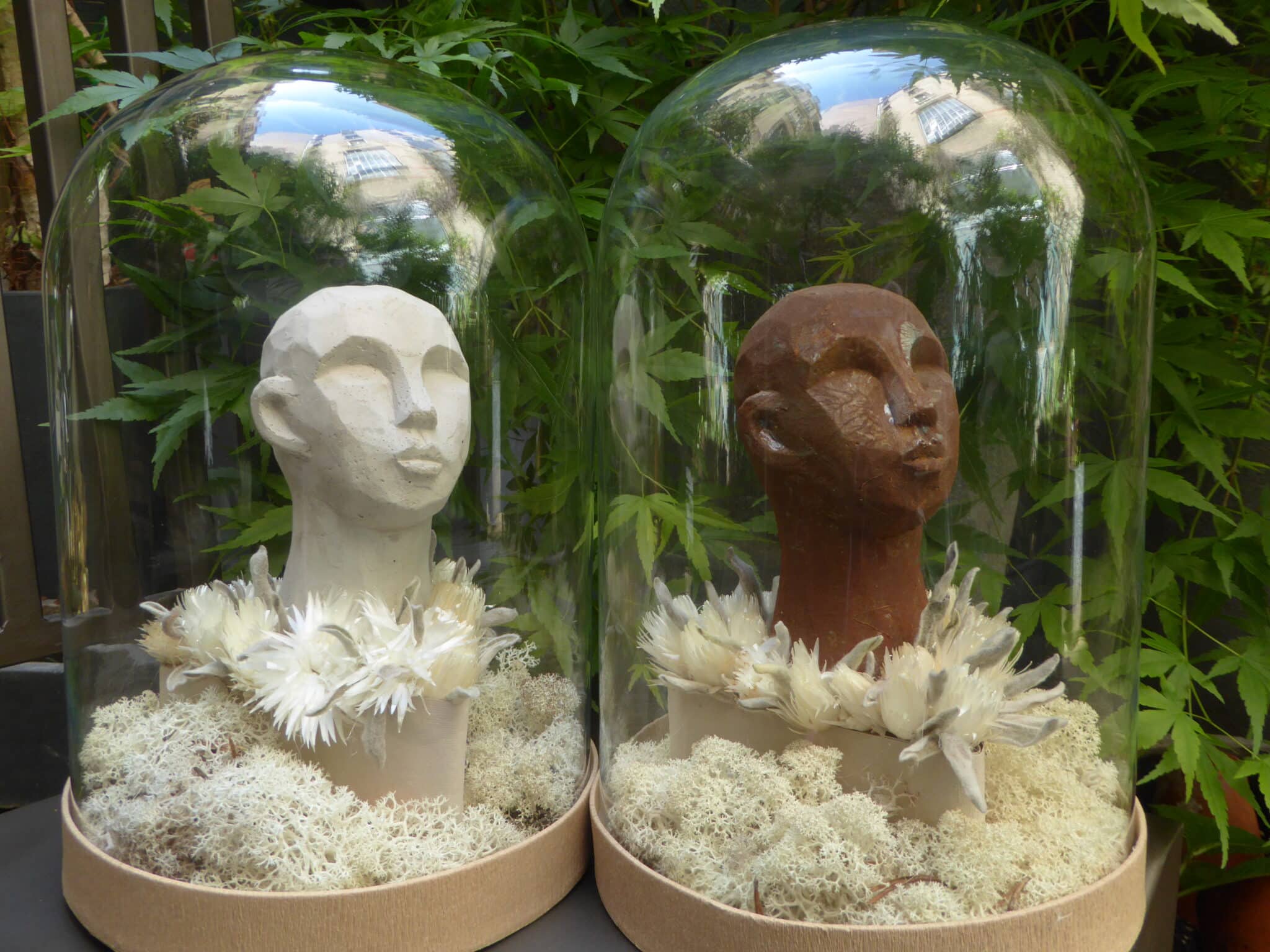 Duo Visages Globes Tendances Décoratives Yann-H2o