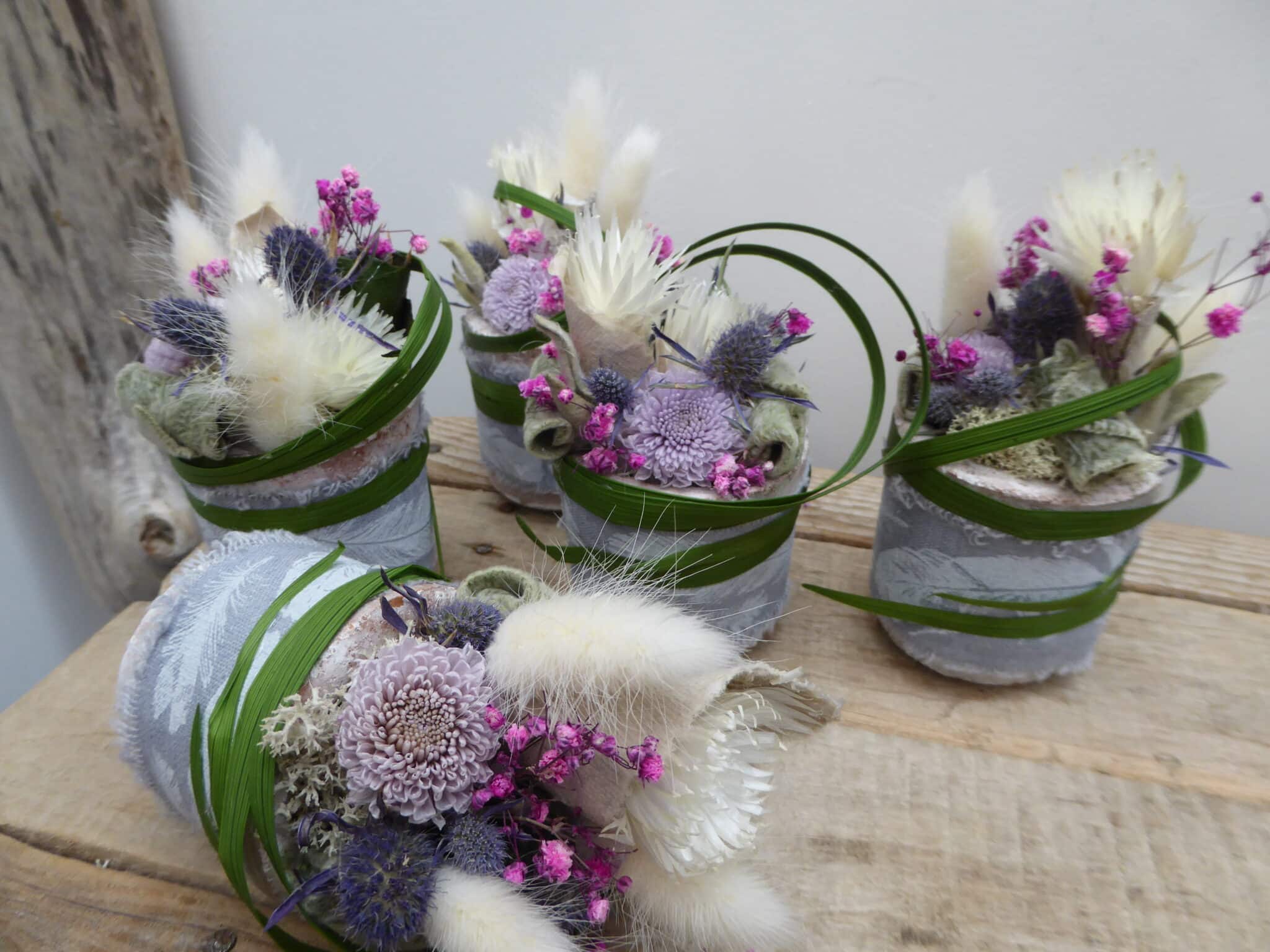 Petites Compositions de Fleurs Séchées Yann-H2o