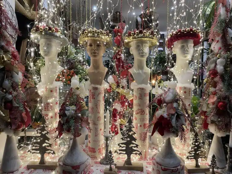 Artisan fleuriste Paris 11 Vitrine Noël de Yann-H2o