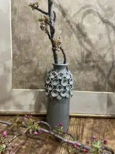 Vase Haut Gris