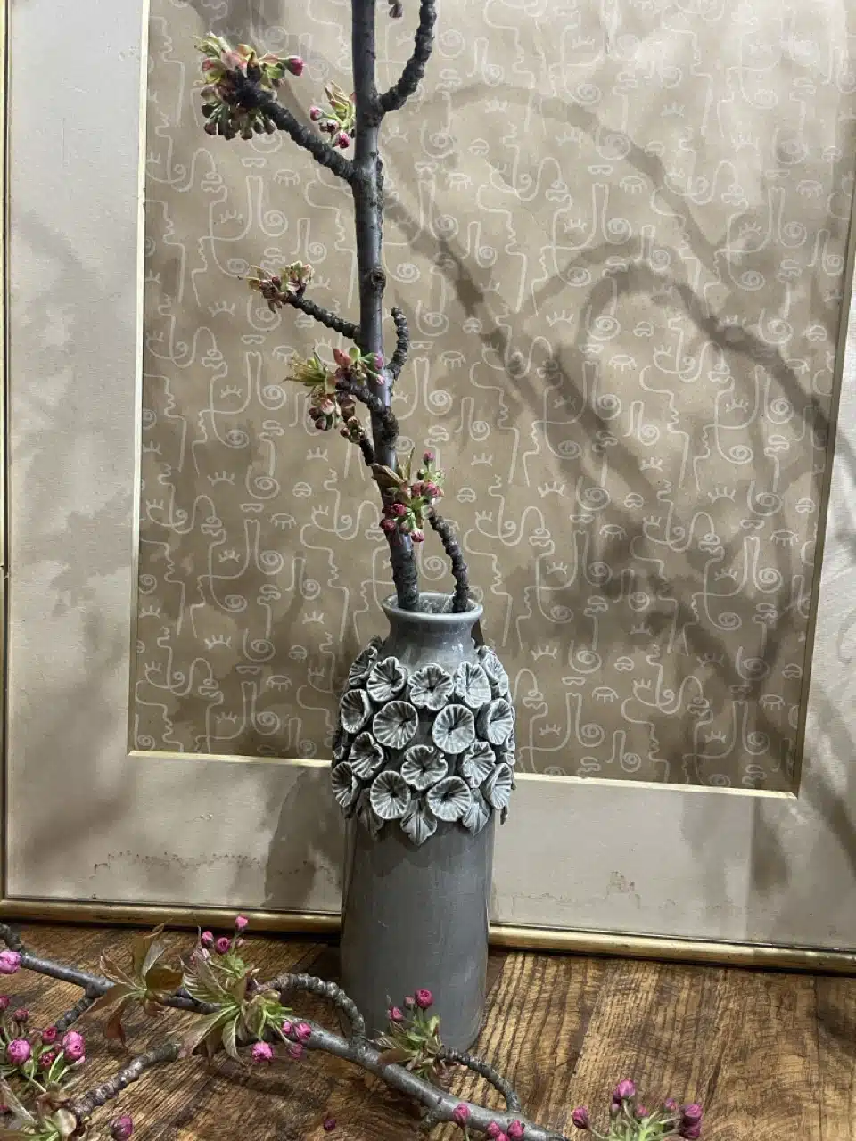 Vase Haut Gris – Image 2