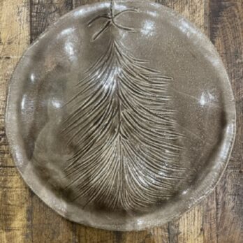 Grande Assiette céramique florale fait main - Yann H2o Paris